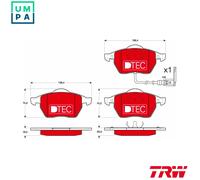 TRW Brake Pad Set GDB1403DTE - Disc Brake for Audi, Skoda, VW, Seat