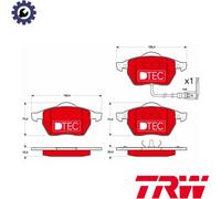 BRAKE PAD SET DISC BRAKE GDB1403DTE FOR VW GOLF/VAN/IV/Van NEW/BEETLE POLO 1.9L