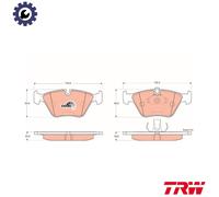 BRAKE PAD SET DISC BRAKE GDB1404 FOR BMW 3/5/E9/E46 M47D20 2.0L 4cyl 5 E39 2.5L