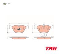Brake pads GDB1404 TRW for BMW 5 5 Touring 3 Coupe