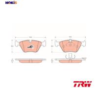 Brake pads GDB1404 TRW for BMW 5 5 Touring 3 Coupe