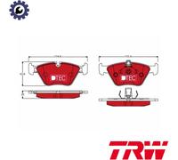 BRAKE PAD SET DISC BRAKE GDB1404DTE FOR BMW 5/E39 M52B25 M54B25 2.5L M54B22 2.2L