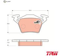 TRW GDB1408 Brake pad set