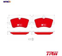 BRAKE PAD SET DISC BRAKE GDB1413DTE FOR MERCEDES-BENZ C-CLASS/Sportscoupe CLK