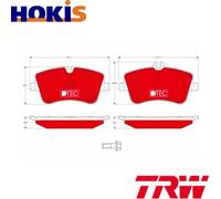 BRAKE PAD SET DISC BRAKE GDB1413DTE FOR MERCEDES-BENZ C-CLASS/T-Model CLK SLK