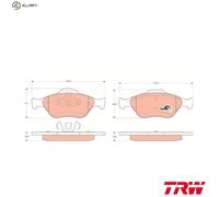 BRAKE PAD SET DISC BRAKE GDB1419 FOR FORD FXJA/FXJC/FXJB 1.4L 4cyl FUSION