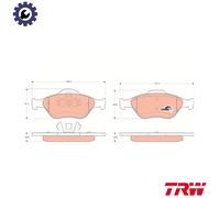TRW GDB1419 Brake pad set
