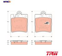 TRW Brake Pads GDB1421 - Rear for Mercedes-Benz E-Class / C-Class - UK Stock