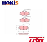 BRAKE PAD SET DISC BRAKE GDB1423 FOR PEUGEOT 607 406/Break CITROËN XSARA 2.0L