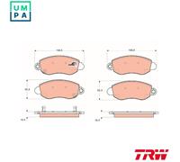 TRW GDB1424 Brake pad set