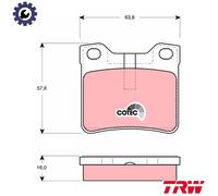 BRAKE PAD SET DISC BRAKE GDB1432 FOR PEUGEOT LFY /L6A /LFZ /LFX 1.8L D8B 1.9L
