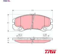 BRAKE PAD SET DISC BRAKE GDB1436 FOR HOLDEN VAUXHALL FRONTERA/Mk/II OPEL 6cyl