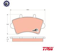 BRAKE PAD SET DISC BRAKE GDB1442 FOR RENAULT MASTER/II/Platform/Chassis/Van 3.0L