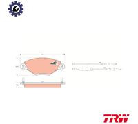 BRAKE PAD SET DISC BRAKE GDB1448 FOR CITROEN C5/Break/II 6FY /6FZ 1.7L 4cyl C5 I