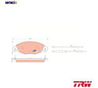 BRAKE PAD SET DISC BRAKE GDB1449 FOR CITROEN C5/II/Break 4HR /4HP /4HT 2.2L 4cyl