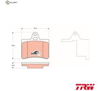 TRW GDB1450 Brake pad set