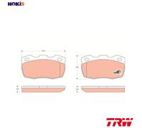 TRW Brake Pads GDB1452 - Right Front - Fits Land Rover Defender - UK Stock