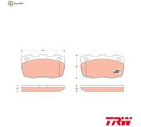 TRW Brake Pads GDB1452 - Right Front - Fits Land Rover Defender - UK Stock