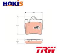 BRAKE PAD SET DISC BRAKE GDB1455 FOR MERCEDES-BENZ S-CLASS M113.960/966 5.0L