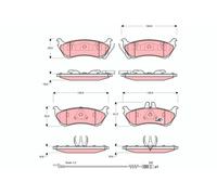 BRAKE PAD SET, DISC BRAKE GDB1456