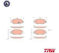 TRW BRAKE PADS (FRONT) (R90) - GDB1461