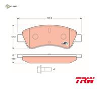 TRW Front Brake Pad Set for Citroen C4 VTi 120 5FW(EP6) 1.6 Jul 2008 to Jul 2011