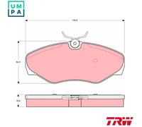 BRAKE PAD SET DISC BRAKE GDB1466 FOR RENAULT F4R761/760 2.0L 4cyl AVANTIME