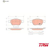 2x ✅Fits TRW GDB1468 Brake Pad Set, disc brake ⭐UK Seller⭐