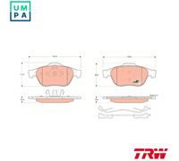 2x ✅Fits TRW GDB1468 Brake Pad Set, disc brake ⭐UK Seller⭐