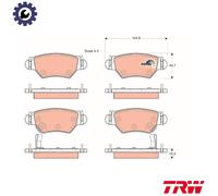 TRW Brake Pad Set GDB1471 – For Opel/Vauxhall/Holden/Chevrolet Z14XEP Z18XE