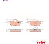 TRW Brake Pad Set GDB1476 – Front Disc Brake for MINI / MINI Convertible (2001+)