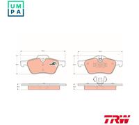 Brake pads GDB1476 TRW for MINI MINI MINI Convertible