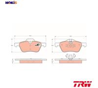 BRAKE PAD SET DISC BRAKE GDB1476 FOR MINI W17 D14 /1ND 1.4L W10 B14 A 1.4L 4cyl