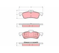 BRAKE PAD SET, DISC BRAKE GDB1477