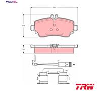 TRW Brake Pad Set GDB1480 – Disc Brake for Mercedes-Benz Vaneo (414)