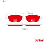 TRW Brake Pad Set GDB1483DTE - Front Disc - Fits Fiat, Lancia, Abarth