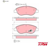 TRW Brake Pad Set GDB1484 – for Alfa Romeo, Fiat & Lancia