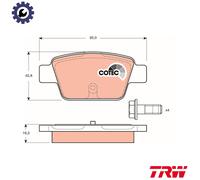 TRW Brake Pad Set GDB1485 – Disc Brake for Alfa Romeo, Fiat, Lancia