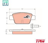TRW Brake Pad Set GDB1485 – Disc Brake for Alfa Romeo, Fiat, Lancia
