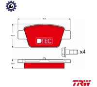 BRAKE PAD SET DISC BRAKE GDB1485DTE FOR ALFA ROMEO FIAT BRAVO/Van/II MULTIPLA