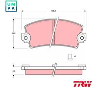 TRW GDB149 Brake pad set