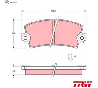 TRW GDB149 Brake pad set
