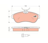 BRAKE PAD SET, DISC BRAKE GDB1496