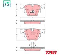 TRW GDB1499 Brake pad set