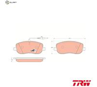TRW Brake Pads GDB1503 - Disc Brake Set, Fits CITROËN, FIAT, PEUGEOT, LANCIA