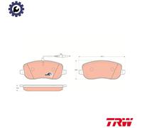 BRAKE PAD SET DISC BRAKE GDB1503 FOR PEUGEOT EXPERT/Van/Platform/Chassis 807 807
