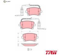 TRW Disc Brake Pad Set GDB1508 - Fits VW Phaeton (BAN/AYT/BKL/CEXB)