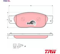 BRAKE PAD SET DISC BRAKE GDB1510 FOR JAGUAR AJD 2.7L JB 2.5L AJ-V6/FB 3.0L 6cyl