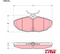TRW Disc Brake Pads GDB1511 for Jaguar, Ford USA, Daimler