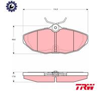 BRAKE PAD SET DISC BRAKE GDB1511 FOR JAGUAR AJD 2.7L JB 2.5L AJ-V6/FB 3.0L 6cyl